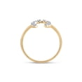 thumbnail image 3 of 10kt Yellow Gold Womens Round Diamond Lucky Horseshoe Ring 1/20 Cttw, 3 of 4