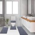 thumbnail image 6 of Ileading Bathroom Rugs Sets 4 Piece, Super Soft and Absorbent Non Slip Microfiber Toilet Bathroom Mats, 6 of 13