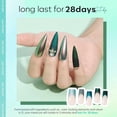 thumbnail image 4 of modelones Ethereal Green Gel Nail Polish Set - 6 Colors Mermaid Lagoon Dark Green Gel Polish Kit Turquoise Glitter Gel Polish Soak OFF LED Spring Summer Manicure Nail Art Gel Salon DIY Gift, 4 of 10