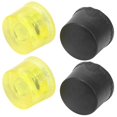 thumbnail image 4 of 2 Set Rubber Striking Head Hammer Replacement Tips Set Mallet Accessories Yellow BlackDia 30mm, 4 of 5