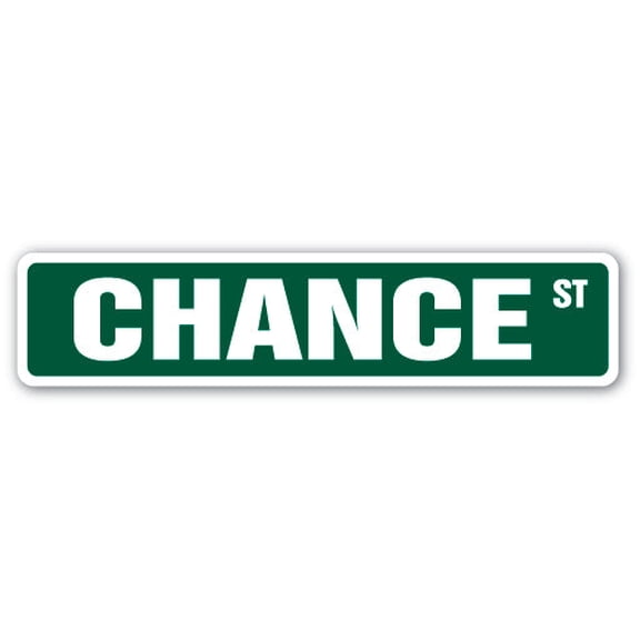 CHANCE Street Sign Childrens Name Room Sign | Indoor/Outdoor |  36" Wide