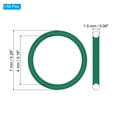 thumbnail image 2 of Uxcell 50Pcs Fluorine Rubber O-Ring FKM Seal Gasket Green 0.28 x 0.43", 2 of 7