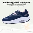 thumbnail image 6 of FefiYo Women's Wide Toe Box Orthotic Walking Shoes Arch Support Plantar Fasciitis Roseblue US 6, 6 of 7