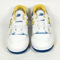 thumbnail image 2 of New Balance 550 Sneakers White Yellow Blue Men’s Size 5 Casual Athletic Shoes, 2 of 6