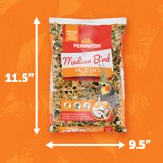 Pennington Medium Bird Blend Bird Food for Cockatiels, Love Birds; 3 lb Bag
