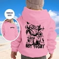 thumbnail image 2 of Little Girls Hoodies Sweatshirts Kids Warm Long Sleeve Pullover With Hood Soft Casual Outerwear Girls Clothing Pink Size 7-8T, 2 of 8