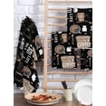 thumbnail image 2 of Coffee Black Hand Towels Set,Waffle Weave Kitchen Towels 4 Pieces,Microfiber Hair Face Bath Tea Towel Absorbent Quick Drying Cleaning Dish Cloths,Brown Beans Cup Dessert Drink Monochrome 15.7"x23.6", 2 of 7