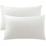 Fundas de almohada Protectores de almohadas Ama de casa Algodón egipcio 250 hilos Juego de 2, Lila Queen 20x30 pulgadas