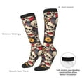 thumbnail image 4 of Logiee rock Skull record artist Print Gift Stocking Stuffers,Adult Stockings,Novelty Socks,Funny Socks Birthday Running Walking Sleeping, 4 of 6