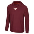 thumbnail image 2 of Men's Colosseum Maroon Virginia Tech Hokies Back in Business Long Sleeve Raglan Hooded T-Shirt, 2 of 3