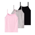 thumbnail image 3 of akafmk 3-Pack Girls Undershirts Camisole Spaghetti Straps Crew Neck Sleeveless Relaxed Daily Dance Tank Tops 1-12 Years, 3 of 6