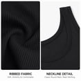thumbnail image 6 of Women's Ribbed Tank Top, Viscose Sleeveless Round Neck Fitted Cami Shirts for Casual Daily Layering, 6 of 7