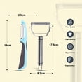 thumbnail image 5 of 1 Pack Fruit, Potato Vegetable Peeler, Kitchen Gadgets and Accessories, Stainless Steel Dual Blade Cutter Slicer, Shredder, Scraper for Fruit, Potatoes, Carrot, Cucumber, Dishwasher Safe, 5 of 6