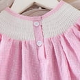 thumbnail image 5 of Tisuna Summer Dresses For Baby Girls Cartoon Print Short Sleeve Crew Neck Dress Comfortable Casual Baby Girls Festival Party Daily Wear With Headband Pink Size 6-9 Months, 5 of 9