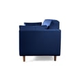 thumbnail image 4 of Sofá 3 Plazas Makora de Lino Azul Modelo Bellini, 4 of 7