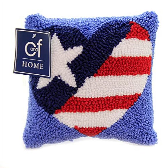 Seasonal Hooked Pillows - 4th of July