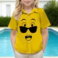 thumbnail image 6 of Piuwrlz Yellow Short Shirts Sleeve Toddler Boys Graphic polo Pocket Pullover T Shirts Yellow Size 3 Years, 6 of 9