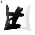 thumbnail image 4 of Zeus Modern Black and White Geometric Print Cushion Cover Sofa Decor Pillow Case, 4 of 7
