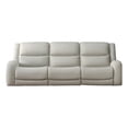 thumbnail image 2 of Gira Manual Recliner Sofa with Contour Armrest, Solid Wood, 88 Inch, Beige, 2 of 8