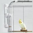 thumbnail image 5 of QZS Pet Bird Water Feeder,Pink Portable Automatic Parrot Water Feeder with Spring Valve,Cage Drinker for Parakeets Cockatiels,220ml/7oz, 5 of 6