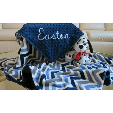 

BabyBoy BabyBlanket BabyBlanketPersonalized NavyBlueBabyBoyBlanket BabyGift BabyShowerGift MinkyBabyBlankets