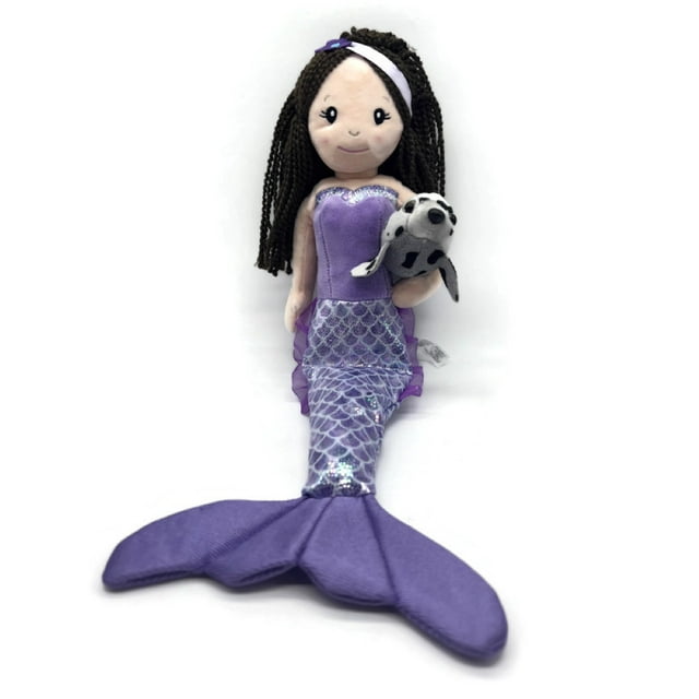 The Petting Zoo, Mermaid Doll with Harbor Seal Stuffed Animal, Gift for