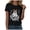 Black, variant on Halloween Oversized Shirts for Women Season T-Shirt Halloween Pumpkin Cos Fall Tees Top