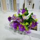 thumbnail image 2 of Ramo de flores artificiales | Arreglo floral artificial de 28 cabezas con ranúnculos y mini margaritas para decoración del hogar, centro de mesa para bodas, 2 of 2