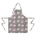 thumbnail image 2 of Pioneer Flower Floral Print Pattern Apron for Women and Men, Cotton Linen Waterproof with Pockets, Adjustable, 33x27 Inch for Kitchen, Gardening, BBQ, Salon, 2 of 6