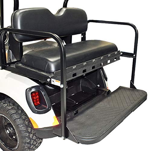 Gtw Mach3 Ezgo Rxv Golf Cart Rear Flip Seat Kit Black Com - Ezgo Rear Flip Seat Covers
