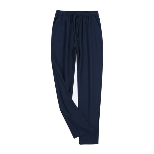 OJinShaWanO Bas de Pyjama pour Hommes Polyester Pantalon de Maison pour Hommes Pantalon Fermé Extensible Décontracté Ample Grande Taille Pantalon Cool