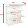 thumbnail image 5 of DeeHome Multifunctional 4-Tier White Book Shelf & Coffee Table for Living Room Bedroom Dining Room Study Entryway, Creative Furniture Floor Bookshelf, Minimalist Organizer Storage Shelves, 5 of 9