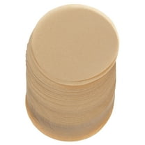 Tineasur Paper Cup Sealer, Leakproof and Tight Fit, Light Brown, 500 Pieces, Disposable Cup Lid Seals for Hot and Cold Drinks