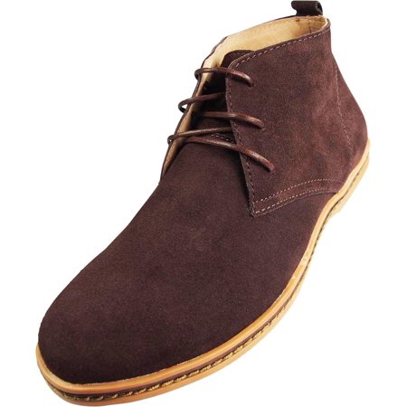 Via Farinella - Mens Classic Chukka Desert Boots Brown / 8.5 D(M) US