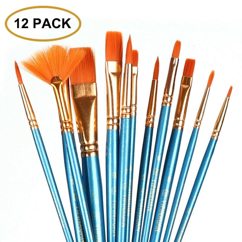 5 Assorted Colors Creativity Street Beginner Paint Brushes 12 Packs 5 Per Pack 7 Long