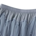 thumbnail image 3 of RUTAYY Women A-Line Tulle Party Dinner Tutu Skirt Brown Stretchy High Waisted Flared Skirt Solid Color Flowy Swing Skirts, 3 of 6