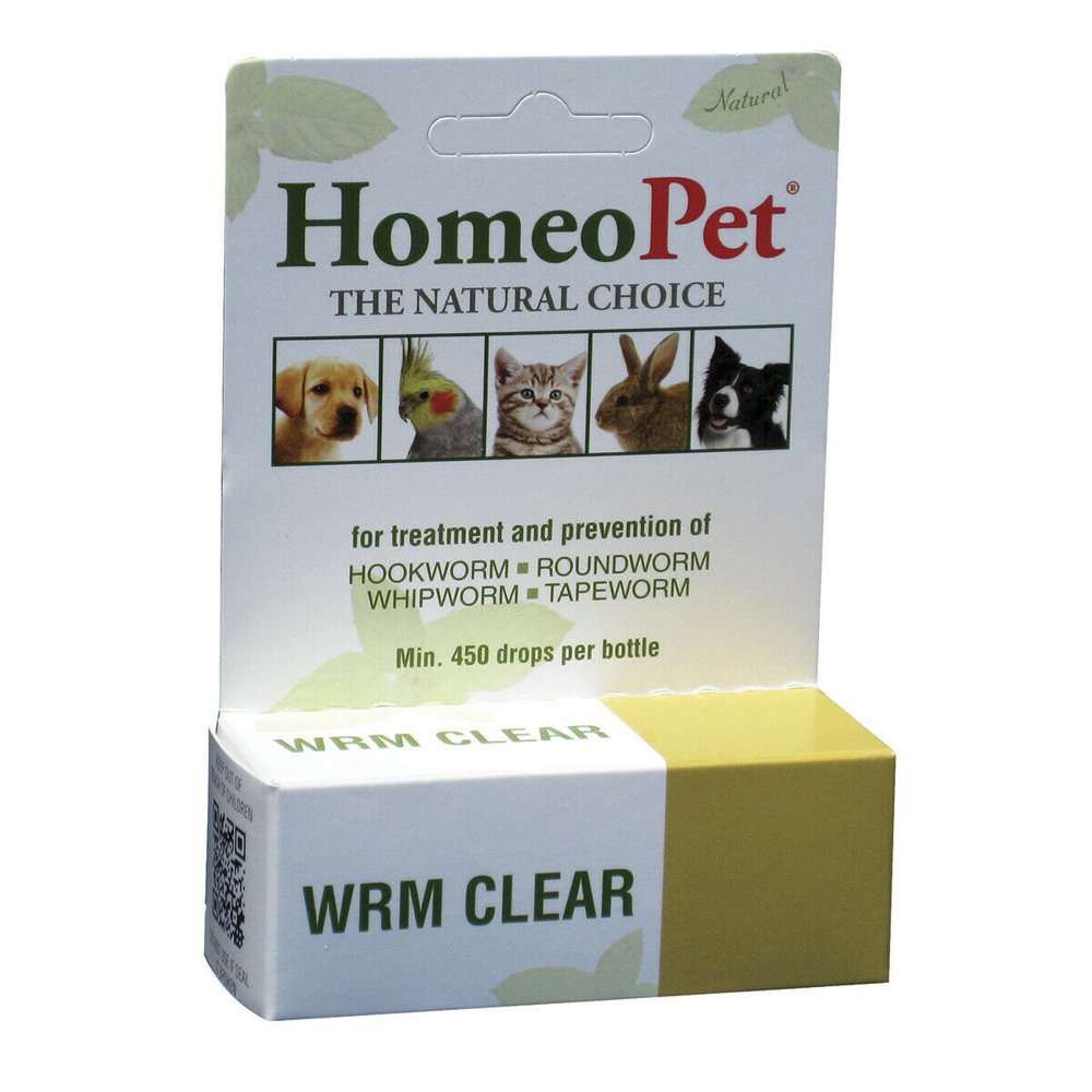 Worm Clear Pet Supplement Drops Dewormer Recovery Treatment and