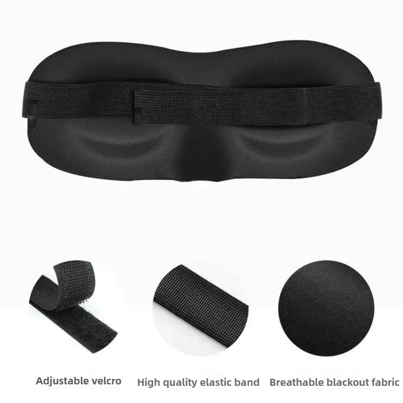 3D Blindfold Eye Mask for Sleeping Concave Molded Night Sleep Face Masks Block Out Light with Women Men Eyepatch Eye Patch