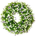 thumbnail image 6 of Farmhouse Colorful Cottage Wreath Spring Decoration, Durable and Stable Beautiful Artificial Wreath, Eucalyptus Wreath for Front Door, All Season Hanging Ornament Festival Home Decor (D), 6 of 13