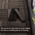 thumbnail image 5 of Alden Design Indoor & Outdoor Wood Flooring 12" x 12" Tiles for Patio Garden, 27 Pieces, Black, 5 of 10