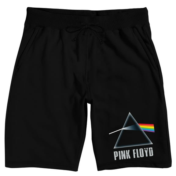 Pink Floyd Prism Logo On Black Adult Lounge Short-Medium