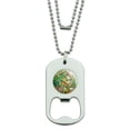 thumbnail image 1 of Red Eye Tropical Rainforest Frogs Military Dog Tag Bottle Opener Pendant, 1 of 4