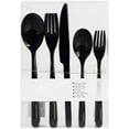 thumbnail image 3 of Disposable Black Flatware Set 5-in-1 - Elegant, Durable, and Lightweight Cutlery for Parties, Weddings, and Special Occasions - Catering Supplies, Hassle-Free Cleanup (120), 3 of 3