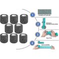 thumbnail image 4 of 8pcs Self Adhesive Bandage Wrap, 2.5cm*450cm Black Breathable Elastic Cohesive Bandages, Vet Wrap Sports Tape, 4 of 5