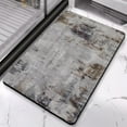 thumbnail image 3 of Style Meets Comfort in this 20x32 inch Modern Abstract Gray Runner Rug: Non-Slip, Low Pile, Machine-Washable, Perfect for Bathroom, Kitchen, Entryway, 3 of 5