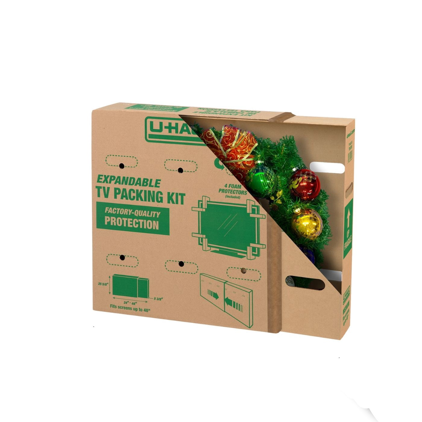 U-Haul Heavy-Duty Expandable TV Moving Box - Medium (Under 40")