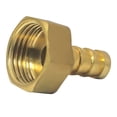 thumbnail image 3 of Brass Barb BSP Female Thread Connector Tail Pipe Hose Fitting 3/4in Rain Darrel, 3 of 9