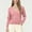 Pink, variant on THDHVS Womens Winter Jacket,Winter Coats for Women,Women's V-Neck Jacket with Button Front and Long Sleeve for Casual Style Lightweight Coat Versatile Wear Without Hood