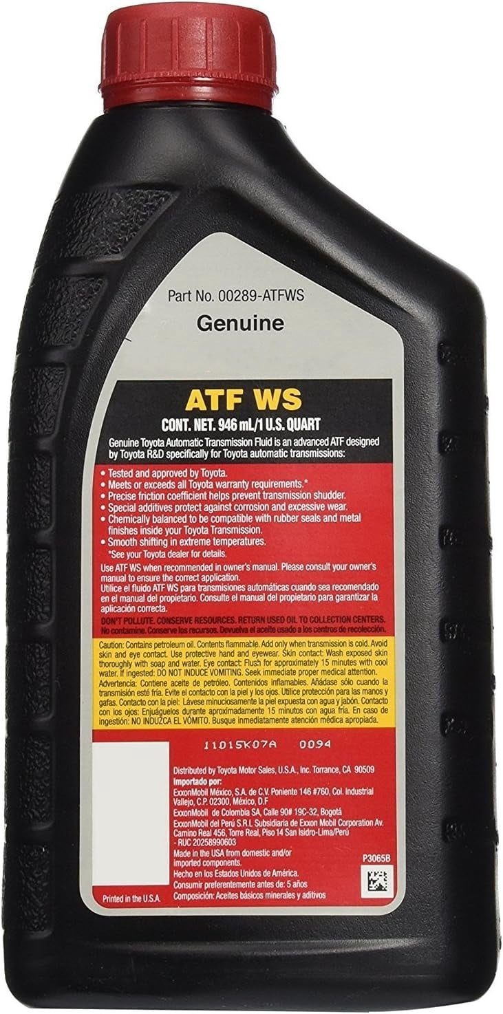 00289-ATFWS Automatic Transmission Fluid, 192 Ounces, 6 Pack
