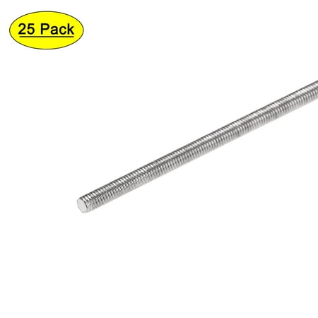 

Uxcell 25Pcs M3 x 120mm Fully Threaded Rod 304 Stainless Steel Right Hand Threads